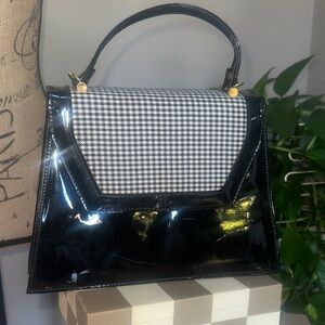 Elegant Black and White Women's Satchel